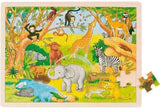 puzzel hout - Jungle. 48st.