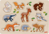 Knopjes puzzel bosdieren