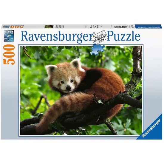 Puzzel 500 Schattige rode panda