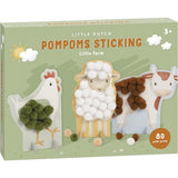 LD farm pompom plakken