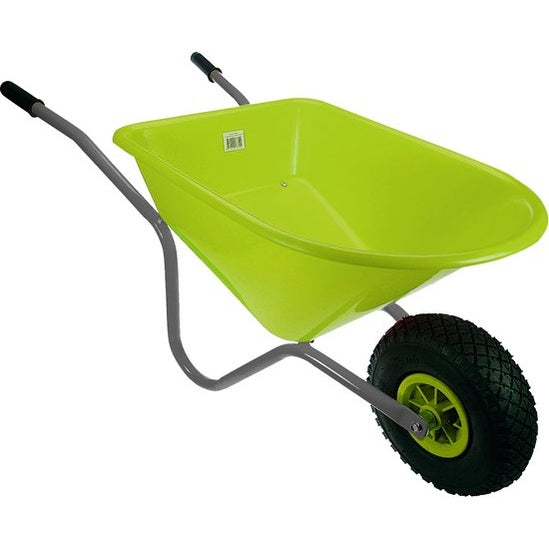 Kinderkruiwagen lime met luchtband