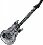 Gitaar zilver opblaasbaar