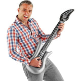 Gitaar zilver opblaasbaar