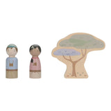 Houten safari auto dieren FSC