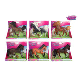 Paard 6 ass 15cm horse friends