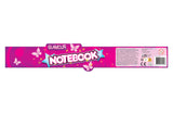 Glamour fluffy notitieboek A5 80blz multi color 16x3x22cm