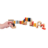 Dominostenen 115stuks race set