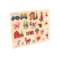 Knop puzzel Boerderij groot