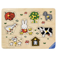 Puzzel Nijntje op de boerderij hout: 8 stukjes (036882)