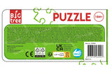 Big Tree puzzel 5stukjes FSC hout dieren 15x15cm 3ass