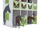 Kids Globe paardenstal hotel met 12 boxen 1:24 19x41x53cm