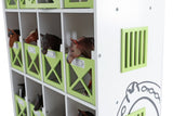 Kids Globe paardenstal hotel met 12 boxen 1:24 19x41x53cm