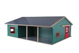 Kids Globe loopstal met berging en weiland 1:32 75x68x28cm