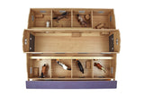 Kids Globe paardenstal met 7 boxen en weiland 1:24 75x69x31cm