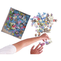 Puzzel 500BIG Bij het vogelbadje