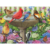 Puzzel 500BIG Bij het vogelbadje