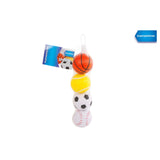 Gametime sportballen 4 stuks in net 6cm