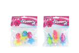 Glamour Squishy diertjes 3stuks 2ass