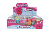 Glamour Squishy diertjes 3stuks 2ass
