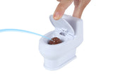 Poo toilet met drol waterspuitend 10cm