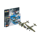 REVELL Messerschmitt Bf109G-10 & Spitfire Mk.V Modelvliegtuig met vaste vleugels Montagekit 1:72