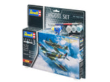 REVELL Messerschmitt Bf109G-10 & Spitfire Mk.V Modelvliegtuig met vaste vleugels Montagekit 1:72