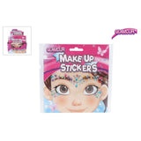 Glamour make-up gezichtstickers diamant 17cm