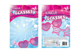 Glamour trendy meidenbrillen 3stuks roze/paars