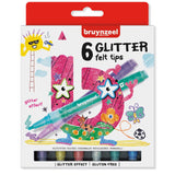 BRUYNZEEL Viltstift glitter 6