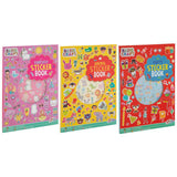 A4 Stickerboek 8 vellen 3 assorti