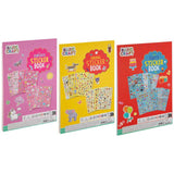 A4 Stickerboek 8 vellen 3 assorti
