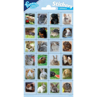 Stickervel Konijnen en cavia