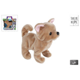 Take Me Home loophond bruin 21cm blaffend en kwispelend