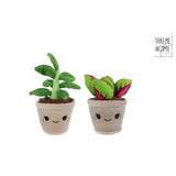 Take Me Home plant prints pluche L 2ass 24cm
