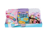 Fluffy Menu snack zakjes pluche 3ass 21cm