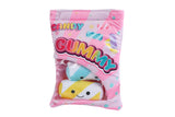 Fluffy Menu snack zakjes pluche 3ass 21cm