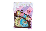Fluffy Menu snack zakjes pluche 3ass 21cm