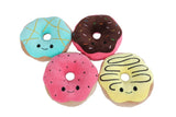 Fluffy Menu pluche met 4 donuts 42cm