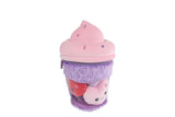 Fluffy Menu pluche ijsje met 3 pluche hartjes 2ass 26cm