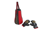 Gametime bokszak met bokshandschoenen in opbergnet 40cm