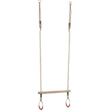 Houten ringtrapeze met ringen