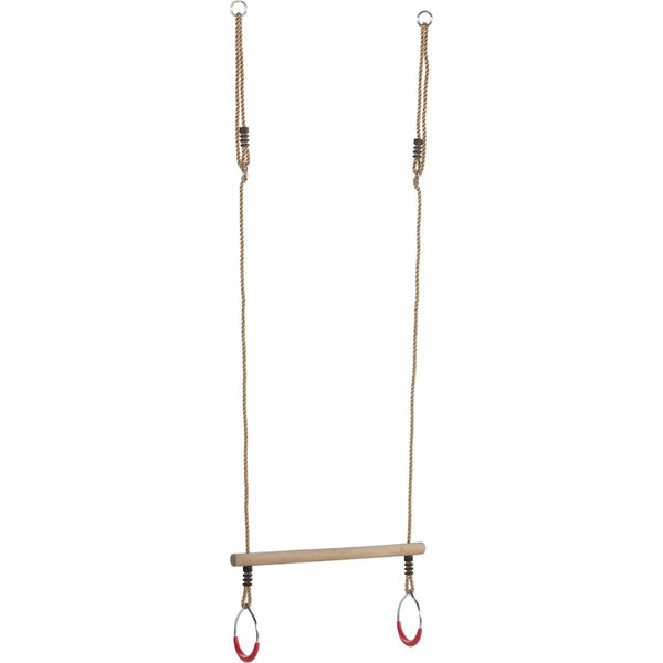 Houten ringtrapeze met ringen