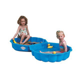 Zandbak 87x78 schelp blauw