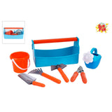 Sun Fun tuin gereedschapsset 7dlg 30x14x16cm