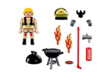 72149 Brandweerman met brandha