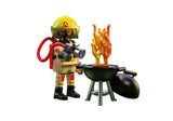 72149 Brandweerman met brandha