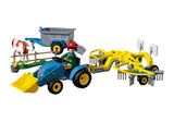 72163 Kleine tractor met hooim