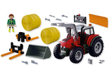 72305 Grote tractor met hooiba