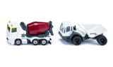 1692 Siku Bouwplaats-set kiepwagen en cementwagen