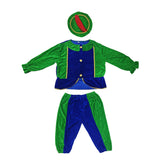 Pietenpak groen/blauw 110-116